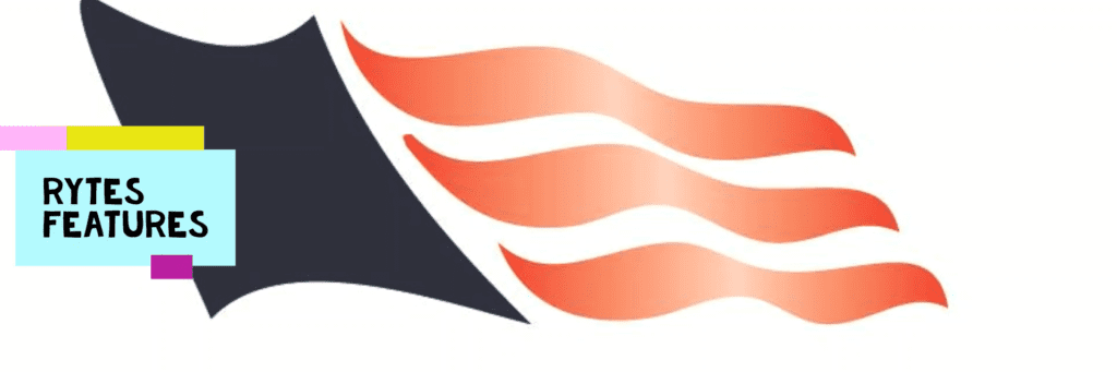 A red and black flag with the american flag on it.