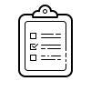 A black background with a white circle in the middle.